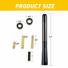 7 Inch Black Mast Radio Antenna For Mitsubishi Lancer 2002-2017 - Screw Mount-743693