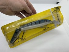 8” Big Fork Lures Jointed Reef Digger (66) Barred Blue Cisc Crankbait Musky Lure