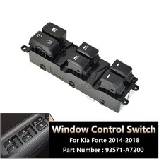 Left Driver Power Main Winodw Switch Botton For Kia Forte 2014-2018 93571-A7200