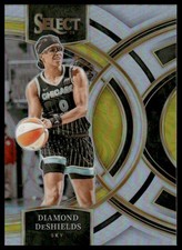 Diamond DeShields 2024 Panini Select WNBA #112 Prizms Silver Chicago Sky