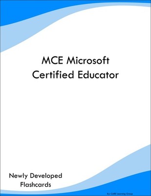 MCE Microsoft Certified Educator Study Guide Prep Flashcards