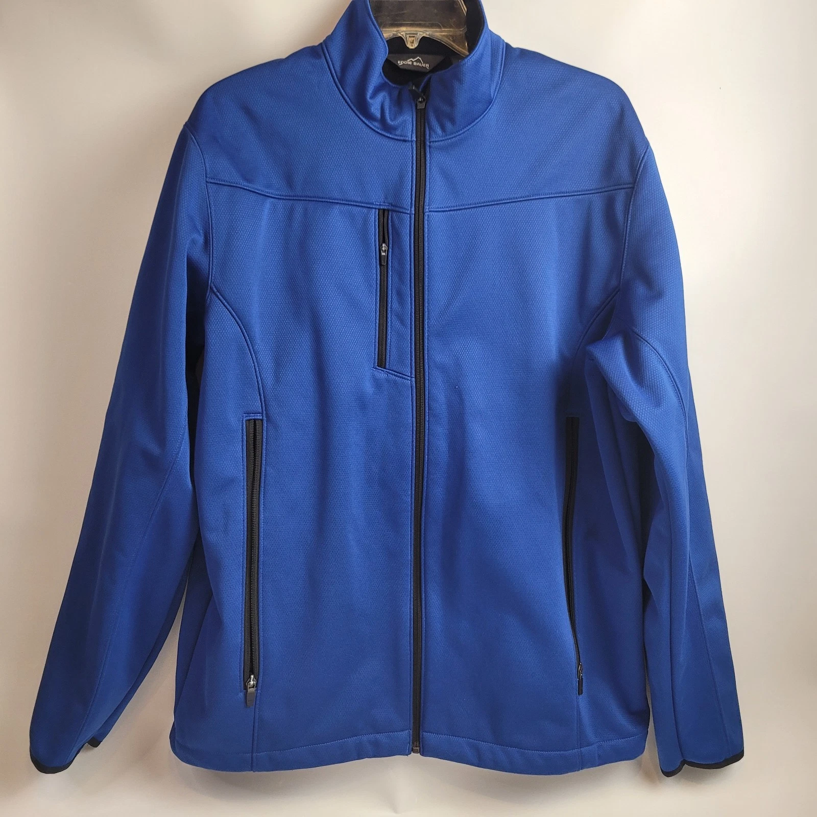 Eddie Bauer Weather Resistant/Lined Soft Shell Jacket Royal Blue Size L
Opens in a new window or tab
