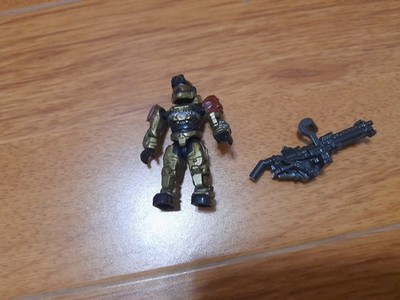 Halo Mega Bloks Gold Spartan Grenadier Jorge Noble 5 Mini Figure Pre-owned