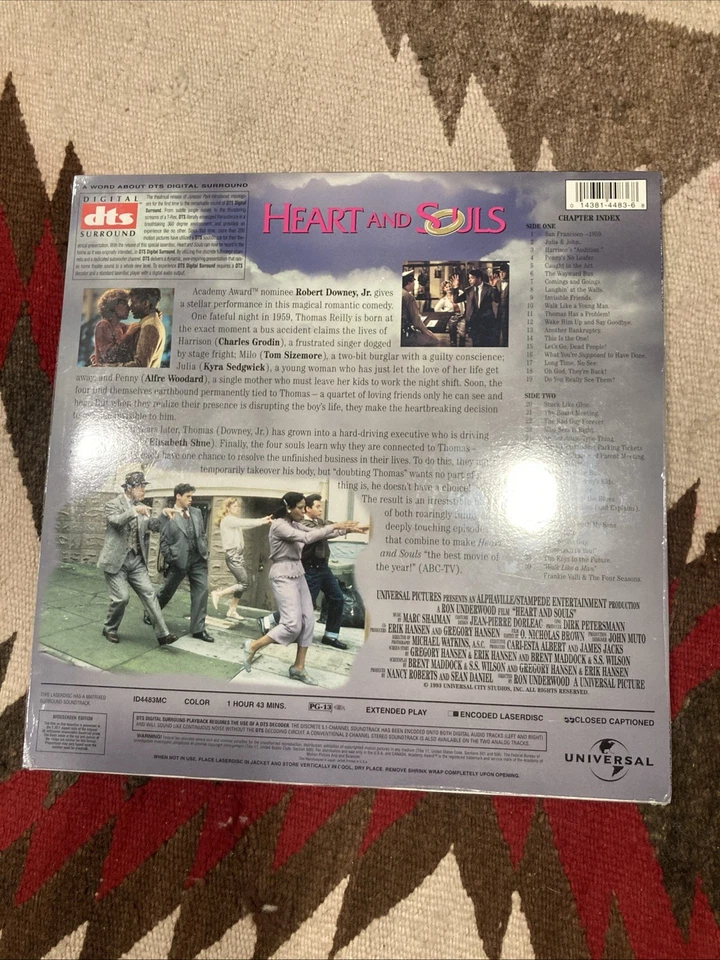 rare Heart And Souls DTS Laserdisc FACTORY SEALED - Image 2 of 2