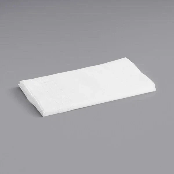 HOFFMASTER Cellutex Tablecover Tissue/Poly Lined 54 in x 108" White 25/Carton - Image 3 of 3