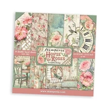 STAMPERIA INTERNATIONAL, KFT PAPER PAD 12X12 10PK HOUSE ROSE, 30.5 x 30.5 (12" 