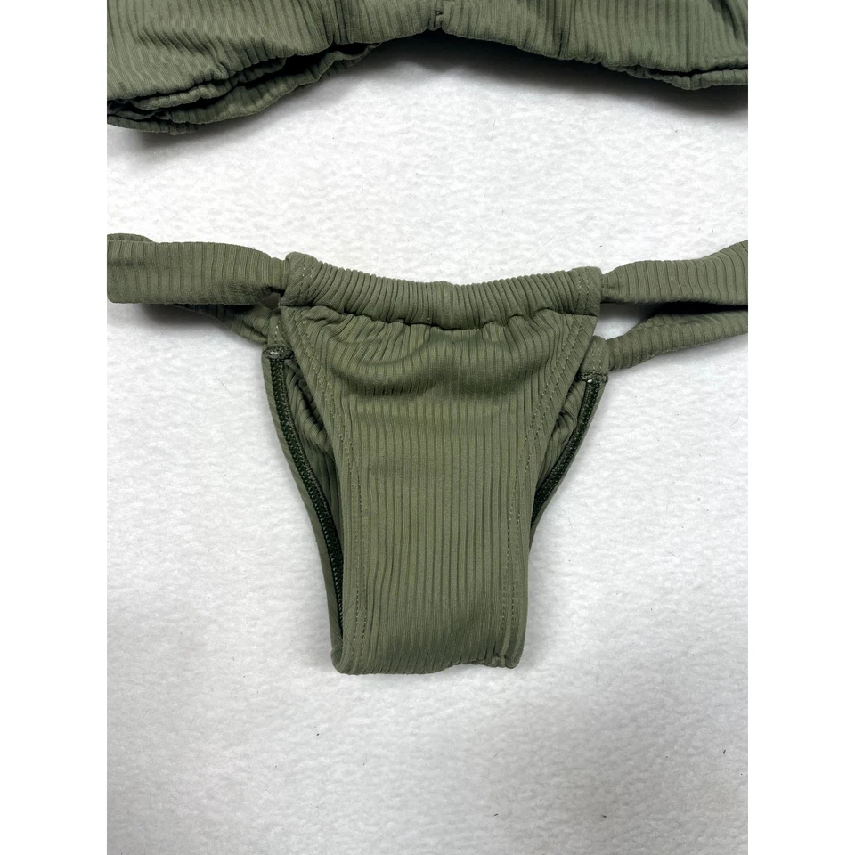 Bikini San Lorenzo verde oliva 2 piezas - talla XS Foto 2 de 4