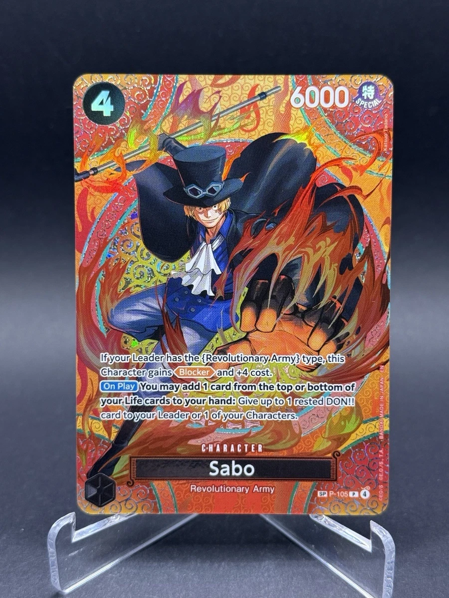 PSA10 サボ SP P-105 Sabo P-105 One Piece Card McDonald's Promo Set 2025 JAPANESE