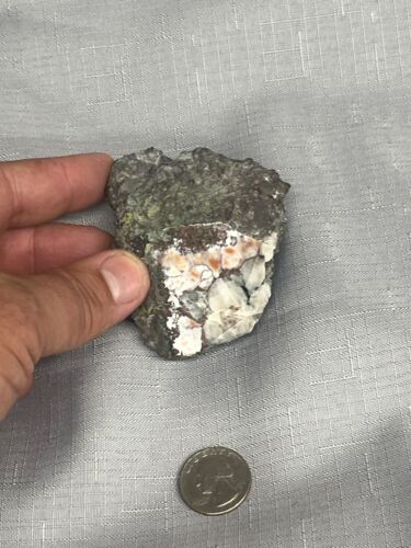 Yellow, White and Orange Datolite, Delaware Mine, Delaware, Michigan - Picture 2 of 3