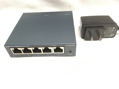 TP-LINK Technologies TP-Link (TL-SG105) 4-Ports External Switch -- WORKS GREAT !