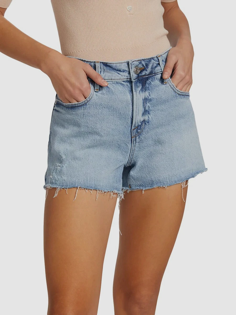 188 Frame Women s Blue Le Grand Garcon Jean Shorts Size 28