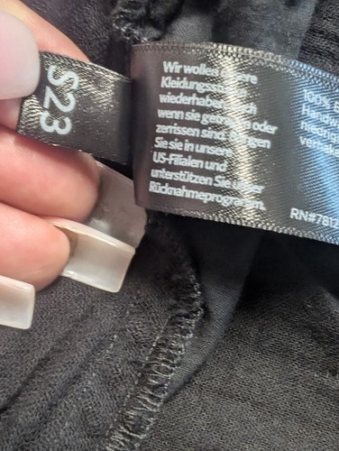 Falda de algodón orgánico fruncido Eileen Fisher talla Lg negra midi boho crepé línea A - Imagen 12 de 17