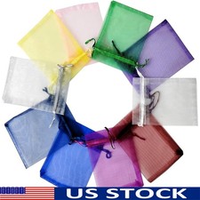 Small Organza Gift Bags 10 Pcs Drawstring Favor Bags Jewelry Candy Party Wedding