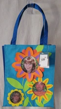 NWT Gregg Gift Co. Photo Shopper Tote 3 Clear Vinyl Photo Spots Cute Decorate