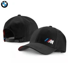 BMW M Cap Hat Golf Baseball Black Recollection Adjustable Strapback 80162410913