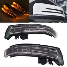 LED Amber Side Mirror Rearview Turn Signal Light Fits 10-13 W212 E350 E550 E63