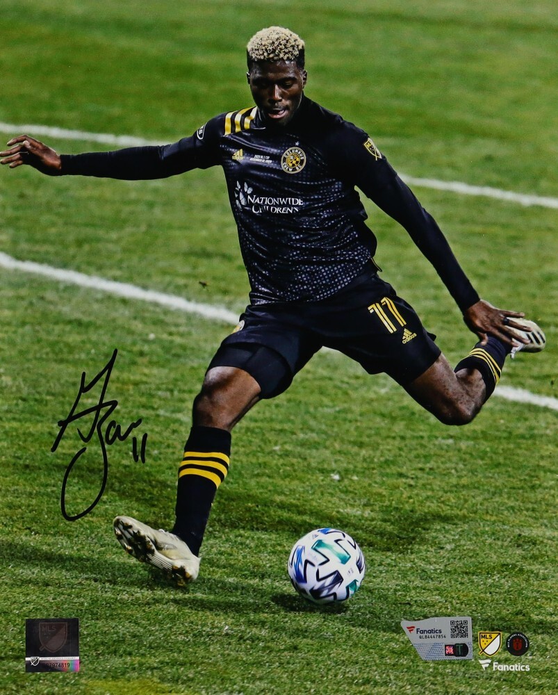 Gyasi Zardes Signed 8x10 Photo 2020 MLS Cup Columbus Crew Auto