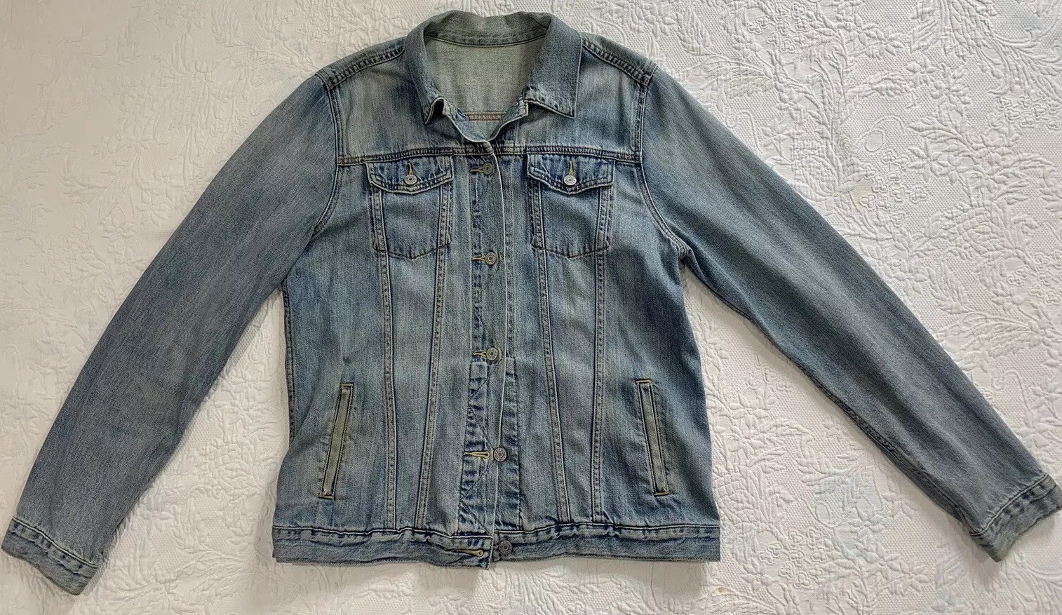 Gap Denim Jacket Womens XL Tall Jean Jacket-image