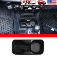 Front Row Center Console Cup Holder Storage Box Tray For T@yota T@coma 2016-2020