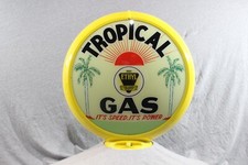 TROPICAL GASOLINE GAS PUMP GLOBE (YELLOW BODY)