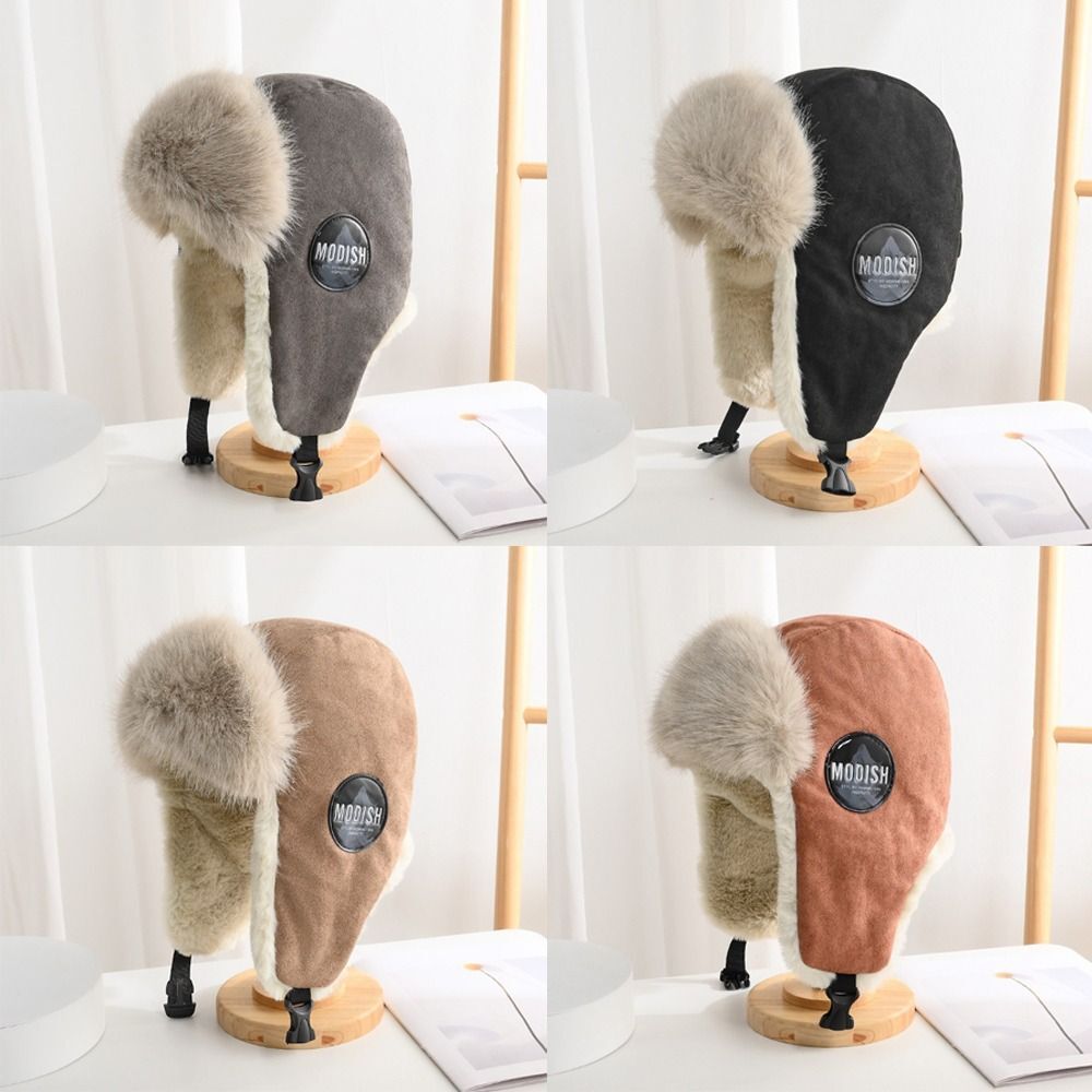 APL Cappello da sci invernale antivento ispessito peluche trapper per sport outdoor