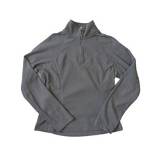 Old Navy Light Gray Lightweight Fleece Casual Athleisure Quarter Zip Sweatshirt