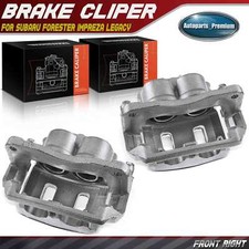 Pair Front Brake Calipers W Bracket For Subaru Forester 98-02 Impreza Legacy Pair Front Brake Calipers W Bracket For Subaru Forester 98-02 Impreza Legacy