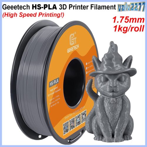 Geeetech HS-PLA 3D-Drucker Filament 1.75mm 1kg Grau Hoch Geschwindigkeit Drucken