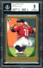 Jose Altuve Rookie Card 2011 Bowman Draft Gold #11 (pop 1) BGS 9 (9 9 8.5 9.5)