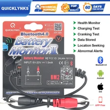 12V Car Battery Analyzer Cranking Charging Test Battery Tester Health Monitor US