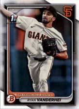 2024 Bowman Ryan Vanderhei 1st Bowman Paper BP-15 San Francisco Giants Prospect