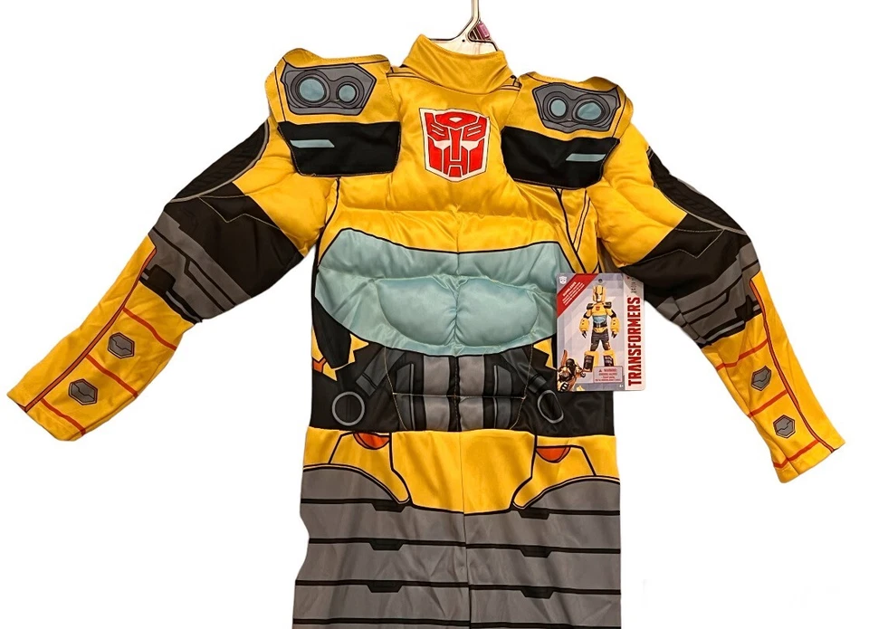 Маскировка с подкладкой трансформеры Bumblebee Хэллоуин костюм день рождения комбинезон M 8 - Изображение 4 из 4
