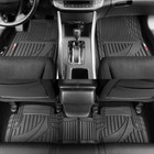 Motor Trend FlexTough™ Advanced Black Rubber Car Floor Mats - Heavy Duty Trim...