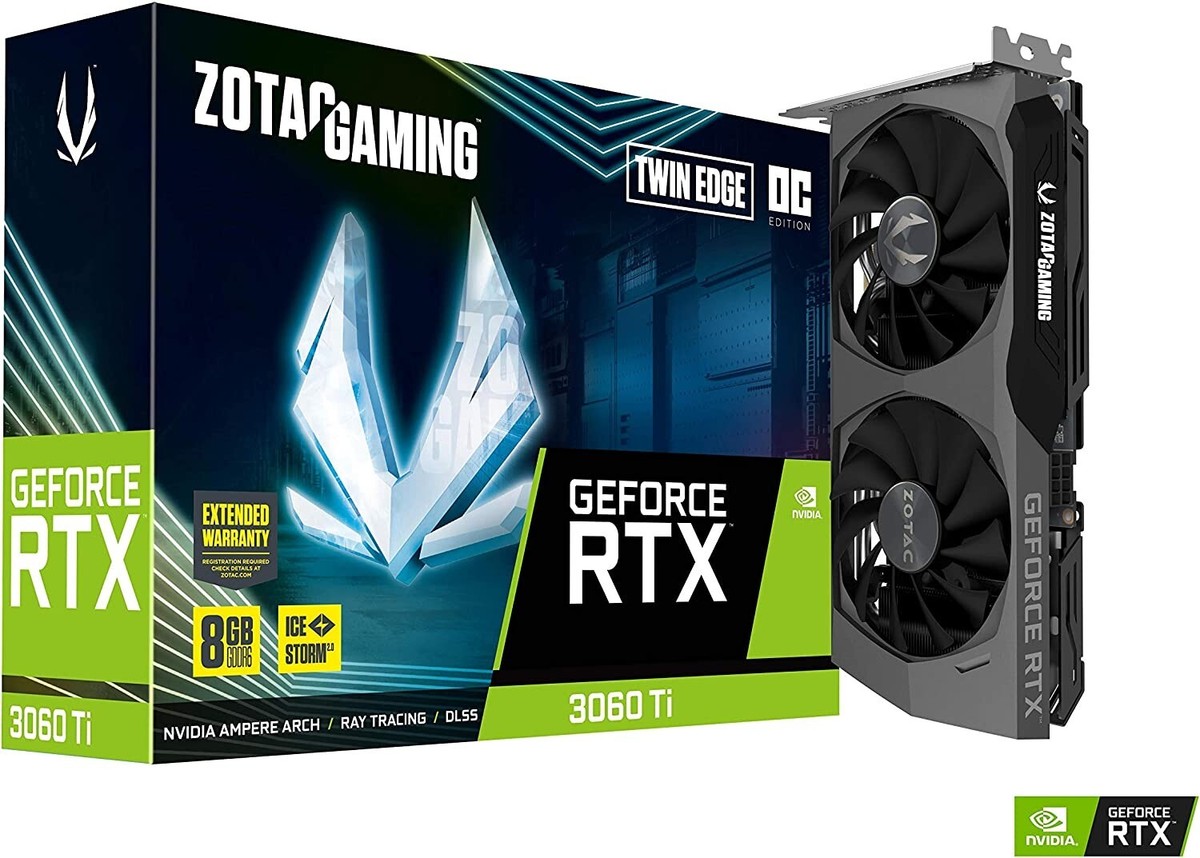 ZOTAC GeForce RTX 3060 Ti Twin Edge OC Gaming 8GB GDDR6 Graphics