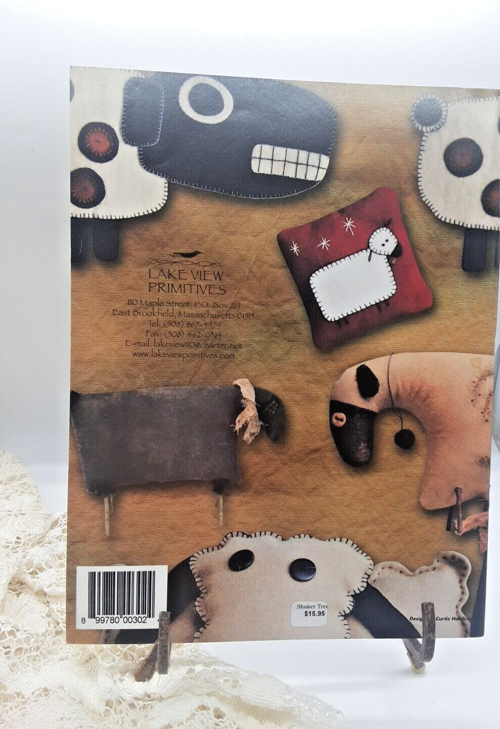 Lake View Primitives Dyed In Wool Applique Wool Work Mittens Dolls Sheep Pattern