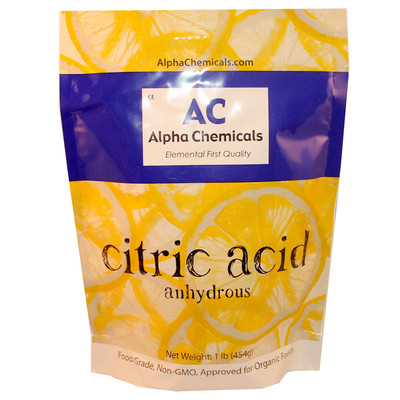 1 Pound - Non-GMO Project Verified Citric Acid - Organic - 100% Pure 