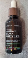 Haitian Black Castor Oil for Skin and Hair - Rosemary Mint - By Kreyol Essence -