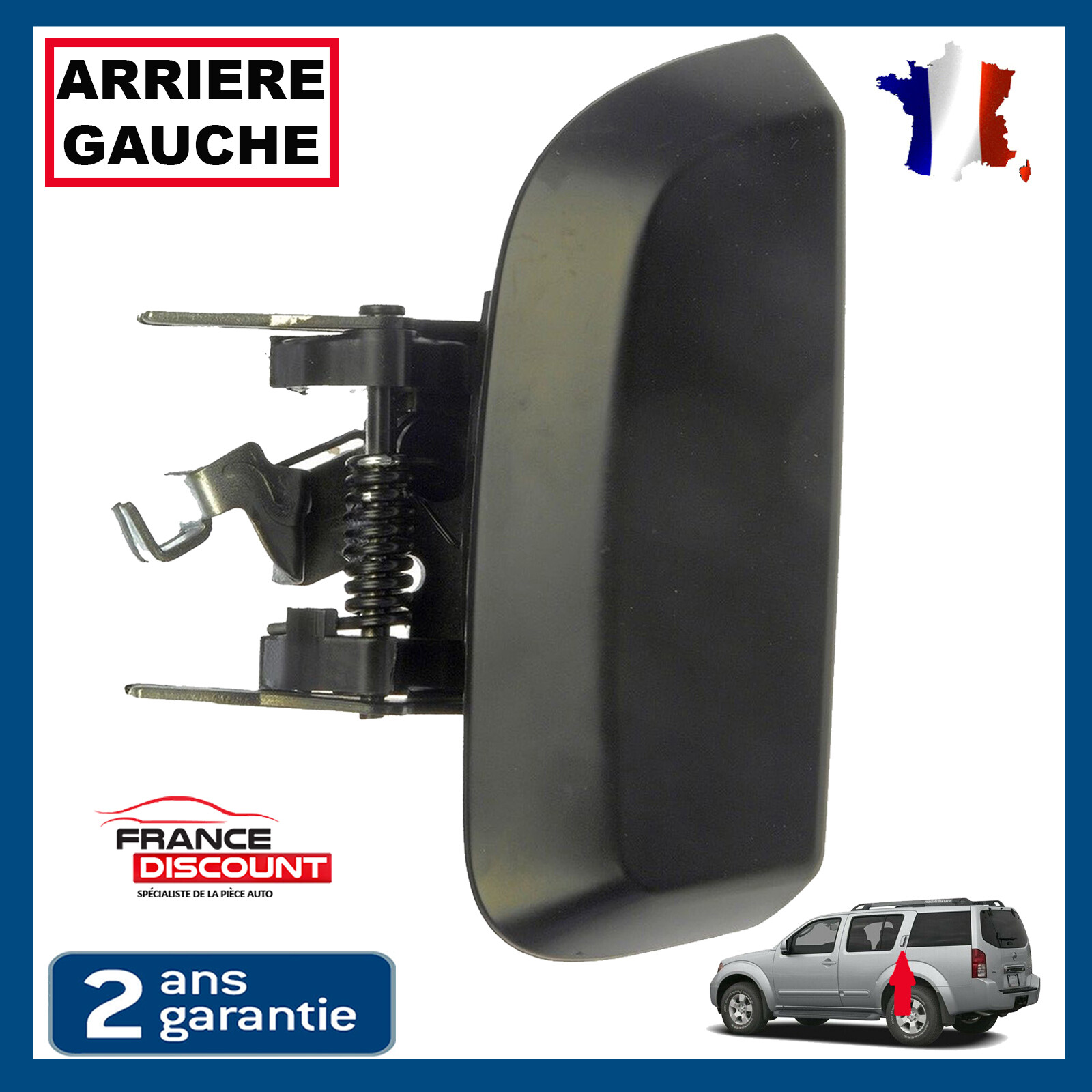 Réparer portière bloquée avec la poignée arrière gauche Pathfinder R51 82607-EA502