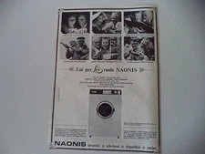 advertising Pubblicità 1966 LAVATRICE NAONIS SPECIAL 45