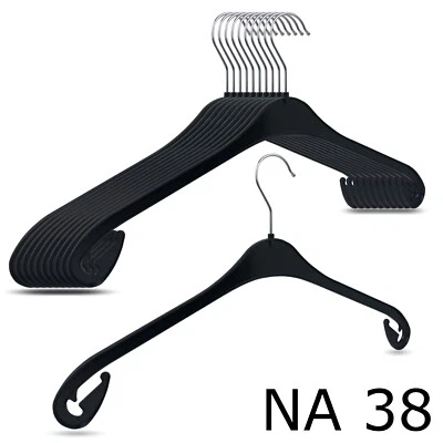 WW Kleiderbügel Kunststoff Hemdenbügel Jackenbügel Blusenbügel NA 38 Schwarz