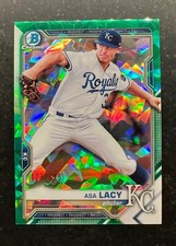 2021 Bowman Chrome Sapphire Prospects Green Refractor Asa Lacy #83 123/125