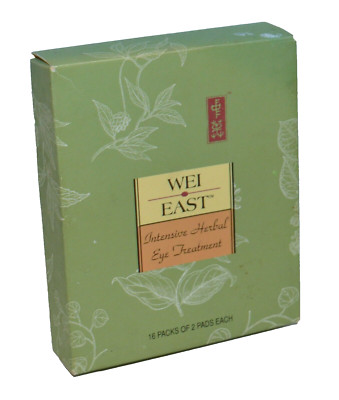 WEI EAST Intensive Herbal Eye Treatment 16 Packs of 2 Pads Each ~ BNIB