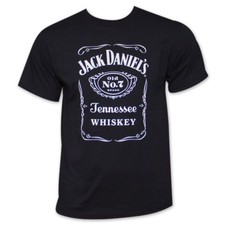 Jack Daniel's Old No. 7 Whiskey Logo Graphic TShirt Black