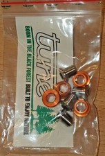 Tune KXX Kettenblattschrauben Set 4 Stück orange + 4 Titanschrauben SRAM XX 