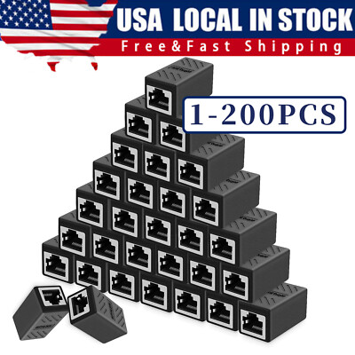 RJ45 Inline Coupler Cat7 Cat6 Cat5e Cat5 Ethernet LAN Network Cable Adapter Lot