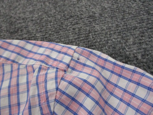 J Press Shirt Adult M Pink Blue Plaid Dress Business Classic Work Casual Mens - Picture 7 of 9