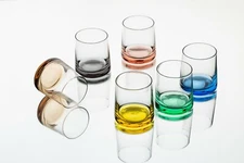 🔥Verolux Premium Colored Water Beverage Drinking Glasses Heavy Base🔥 set of 6