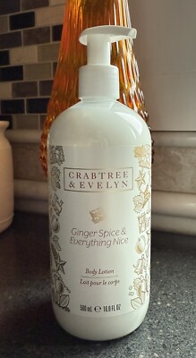 Crabtree & Evelyn GINGER SPICE & EVERYTHING NICE Body Lotion CHRISTMAS 16.9 oz