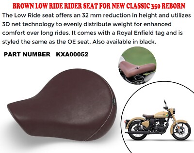 Bike Seat Height Low Rider Bullet Classic 350 Seat 