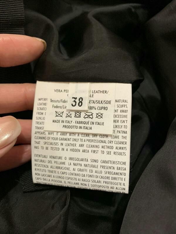 Yves Saint Laurent corsetto nero abito in lambella taglia xs 2 38 sulla spalla